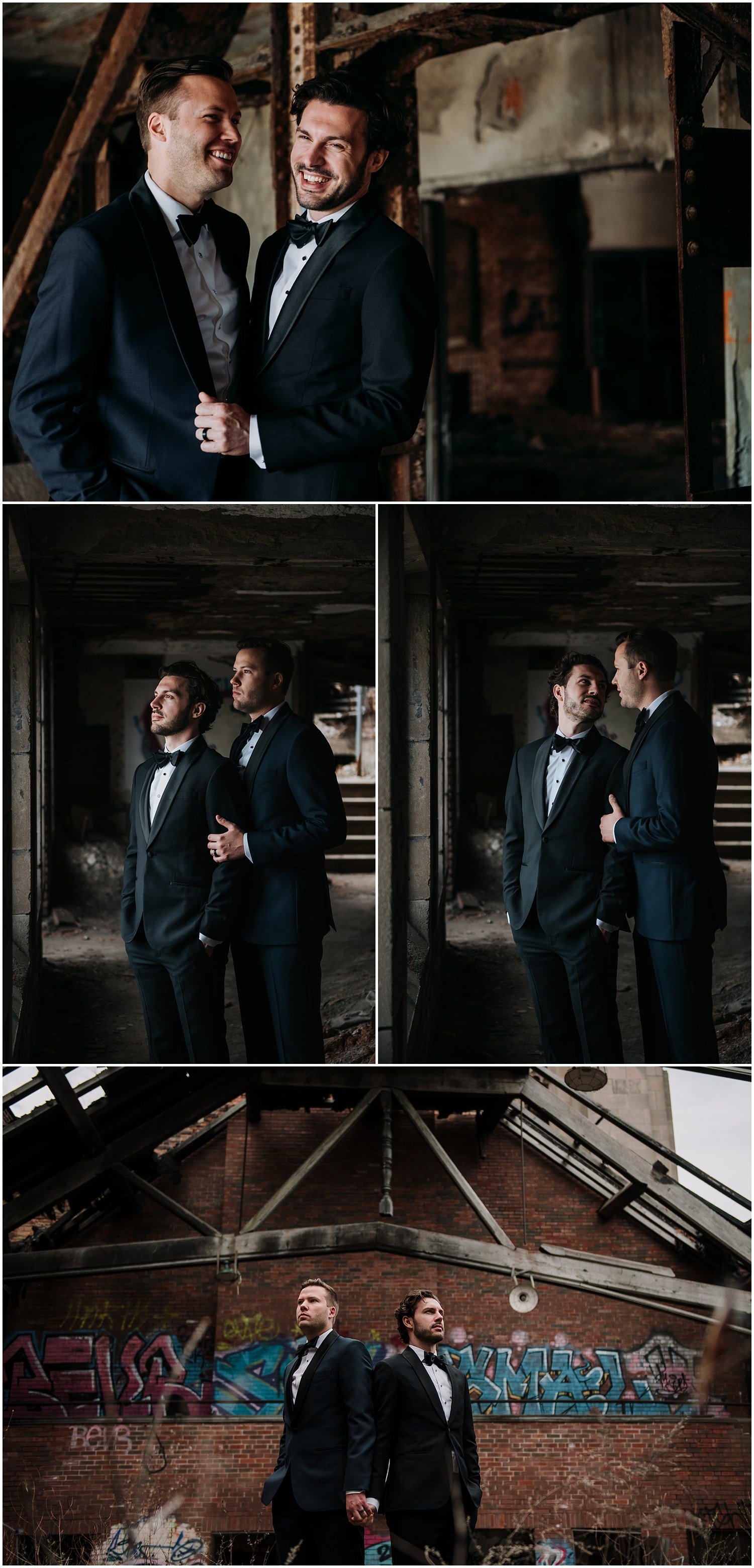 urban decay, abandoned, building, gary, indiana, chicago, illinois, couples session, gay, same sex, lgbtq, iron and honey, melissa ferrara, photographer, photography, wedding, elopement, grungy, moody, dark, emotional, passionate, dangerous, texture, engagement, 