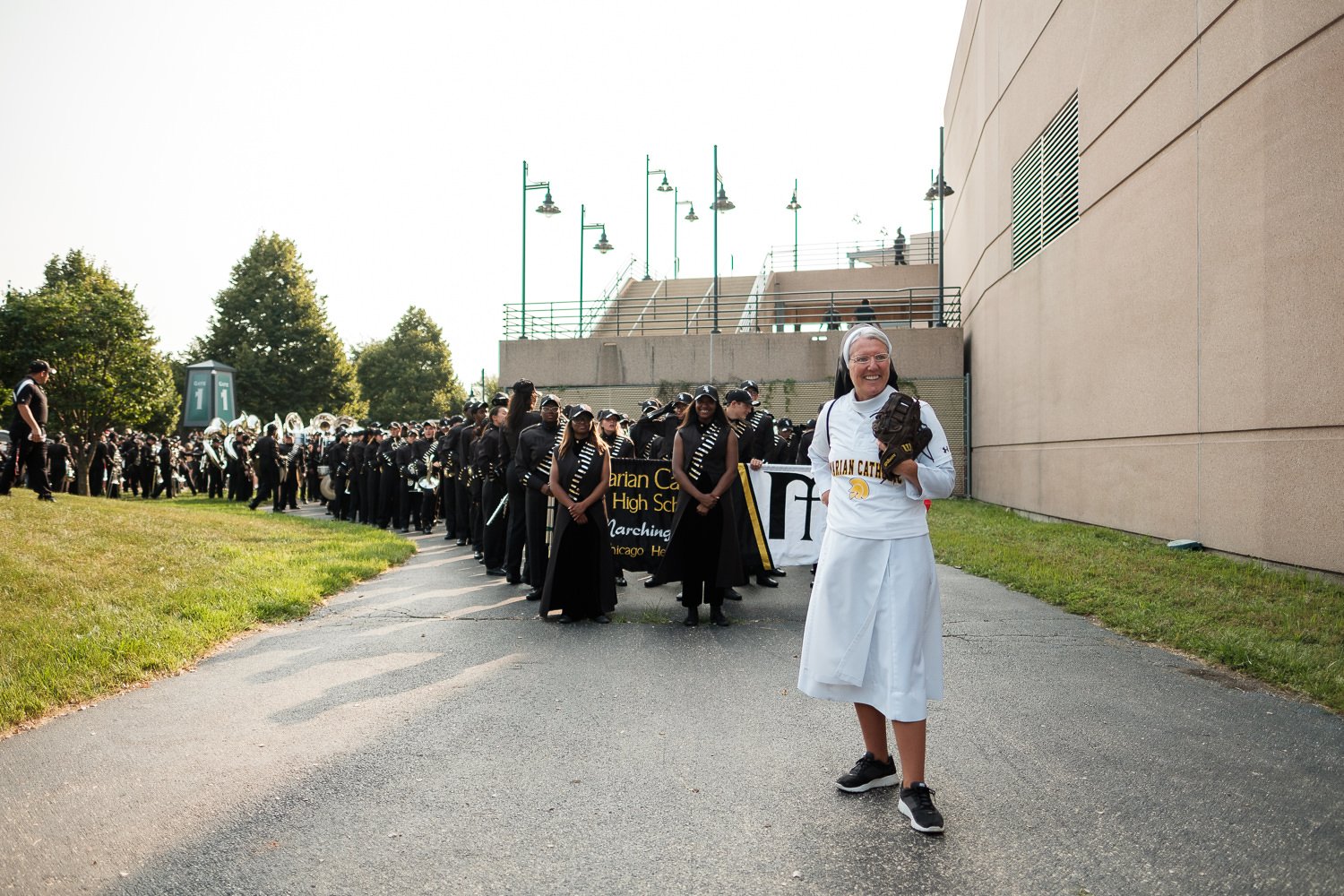 Sister Mary Jo Sobieck, Marian Catholic High School, threw, first pitch, White Sox, Kansas City Royals, Guaranteed Rate Field, comiskey park, nun, sister mary jo, chicago, photographer, photography, sports, perfect pitch, melissa ferrara, iron and honey, 