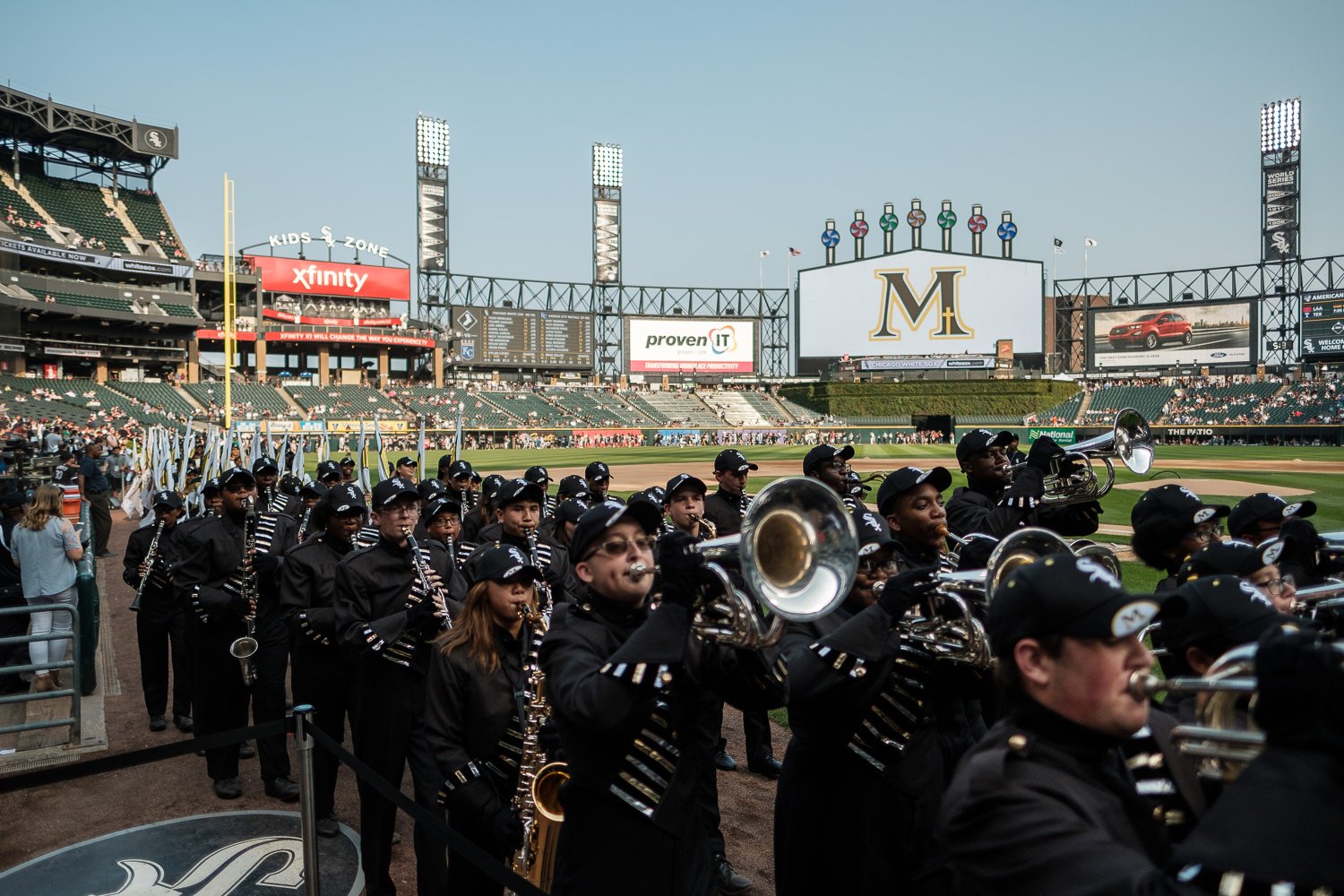 Sister Mary Jo Sobieck, Marian Catholic High School, threw, first pitch, White Sox, Kansas City Royals, Guaranteed Rate Field, comiskey park, nun, sister mary jo, chicago, photographer, photography, sports, perfect pitch, melissa ferrara, iron and honey, 