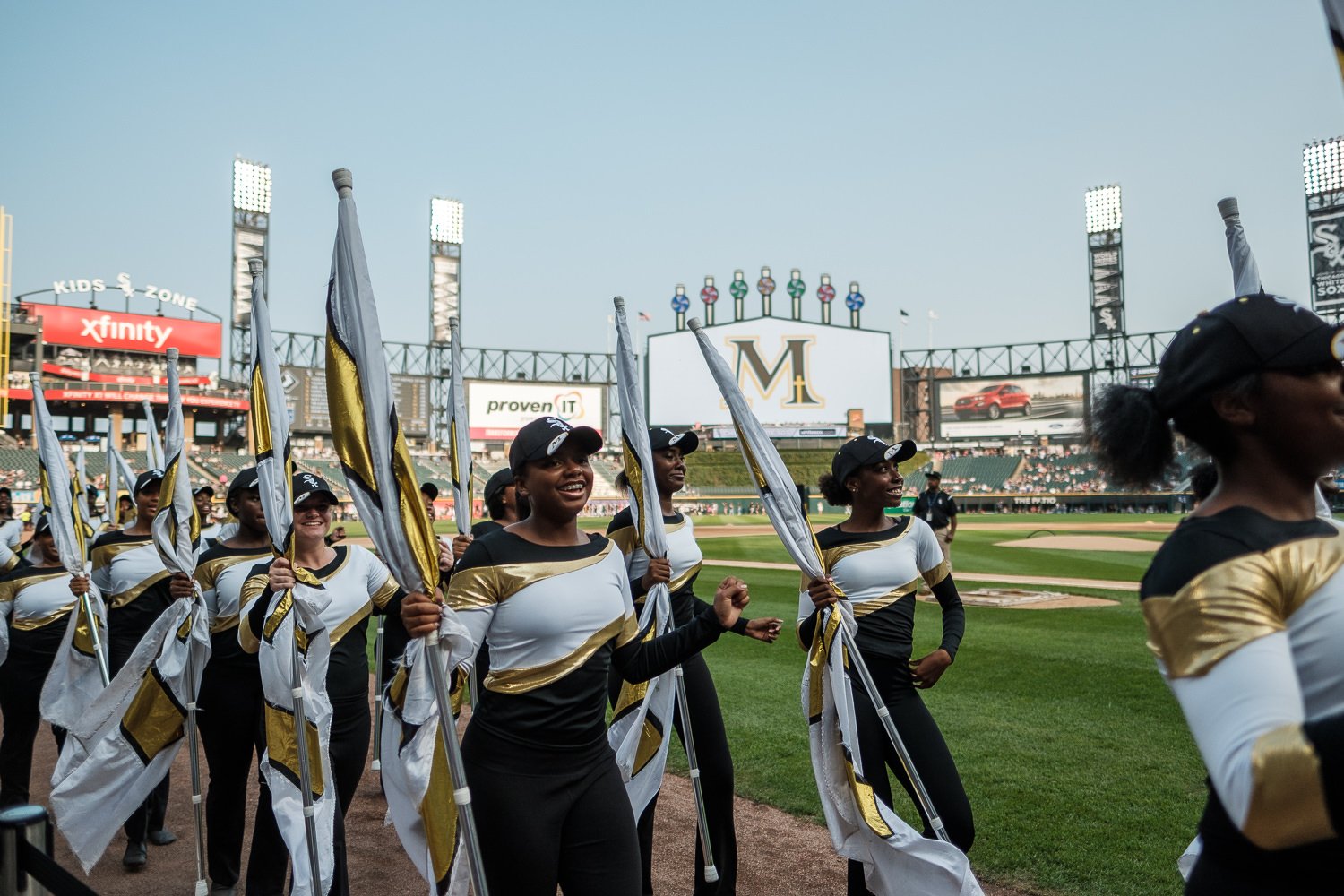 Sister Mary Jo Sobieck, Marian Catholic High School, threw, first pitch, White Sox, Kansas City Royals, Guaranteed Rate Field, comiskey park, nun, sister mary jo, chicago, photographer, photography, sports, perfect pitch, melissa ferrara, iron and honey, 