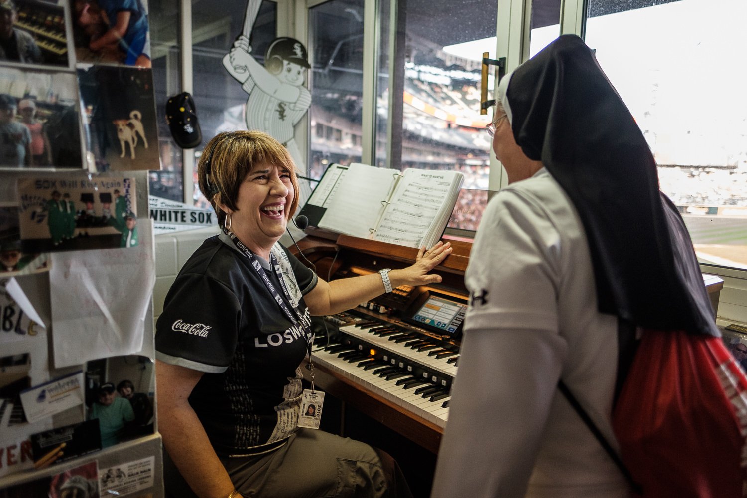 Sister Mary Jo Sobieck, Marian Catholic High School, threw, first pitch, White Sox, Kansas City Royals, Guaranteed Rate Field, comiskey park, nun, sister mary jo, chicago, photographer, photography, sports, perfect pitch, melissa ferrara, iron and honey, 