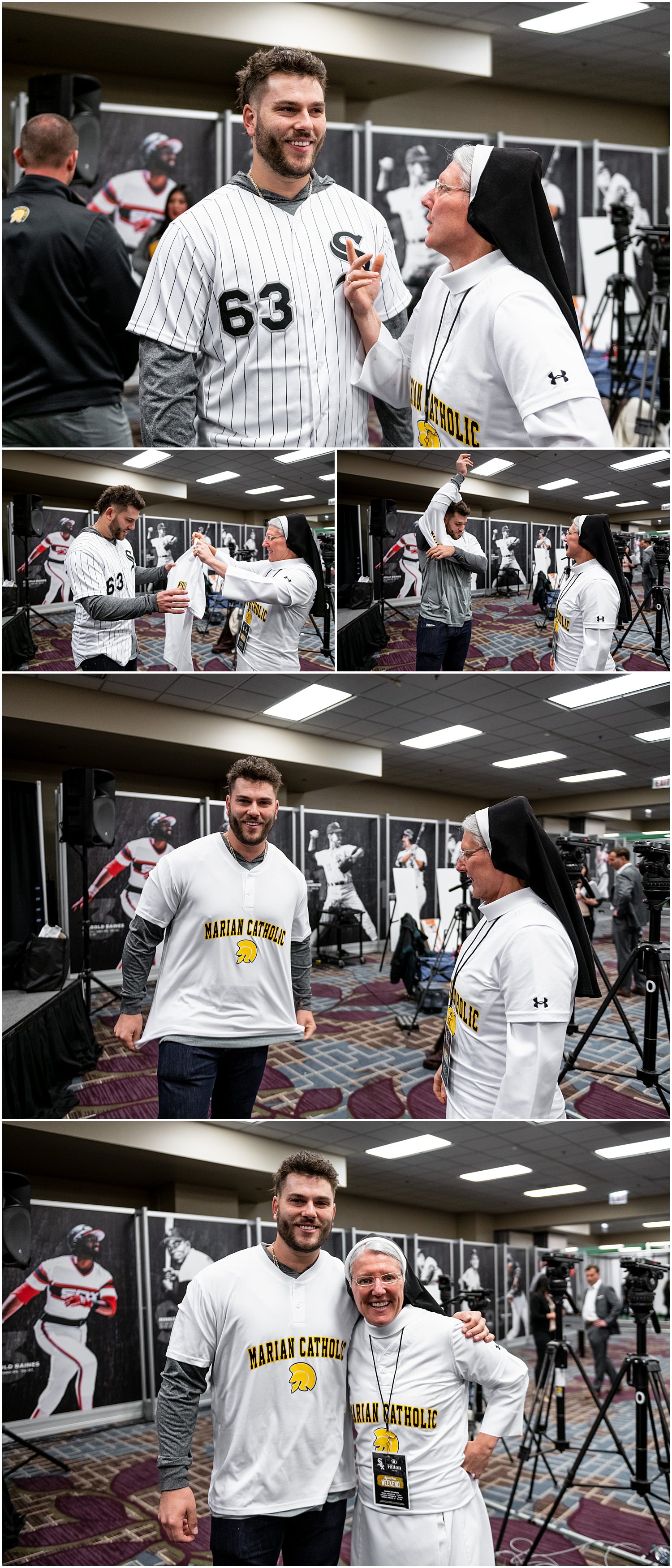  chicago, white sox, soxfest, 2019, sister mary jo sobiek, sister mojo, gosrmojo, marian catholic high school, marian catholic, hilton hotel, dan palka, daniel palka, ozzie guillen, nicky delmonico