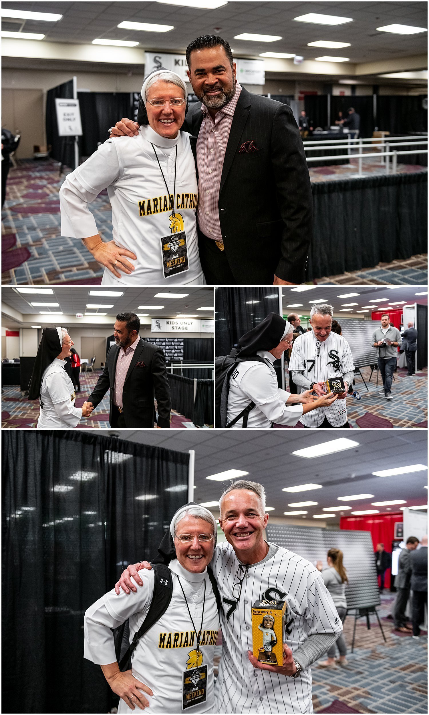  chicago, white sox, soxfest, 2019, sister mary jo sobiek, sister mojo, gosrmojo, marian catholic high school, marian catholic, hilton hotel, dan palka, daniel palka, ozzie guillen, nicky delmonico