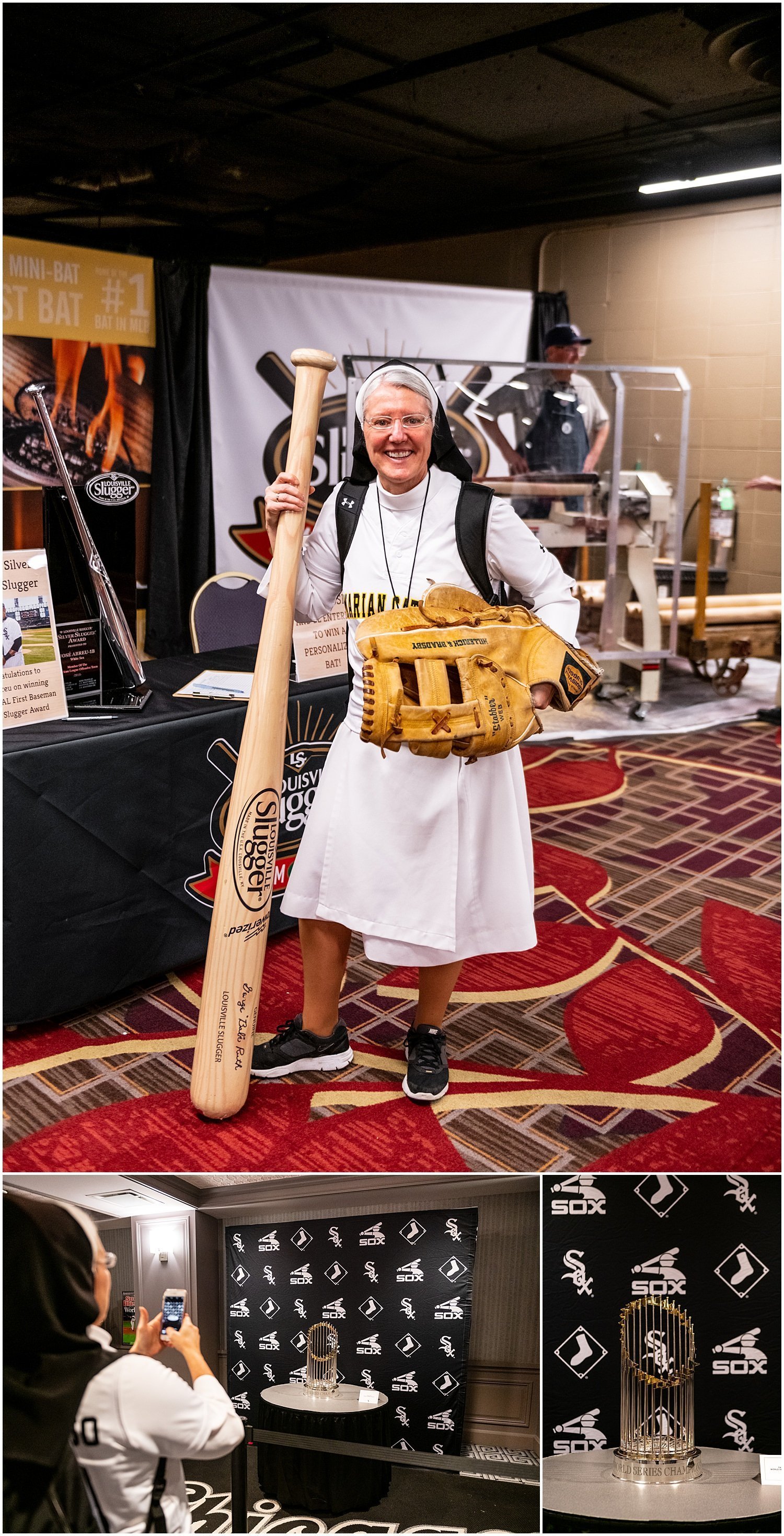  chicago, white sox, soxfest, 2019, sister mary jo sobiek, sister mojo, gosrmojo, marian catholic high school, marian catholic, hilton hotel, dan palka, daniel palka, ozzie guillen, nicky delmonico