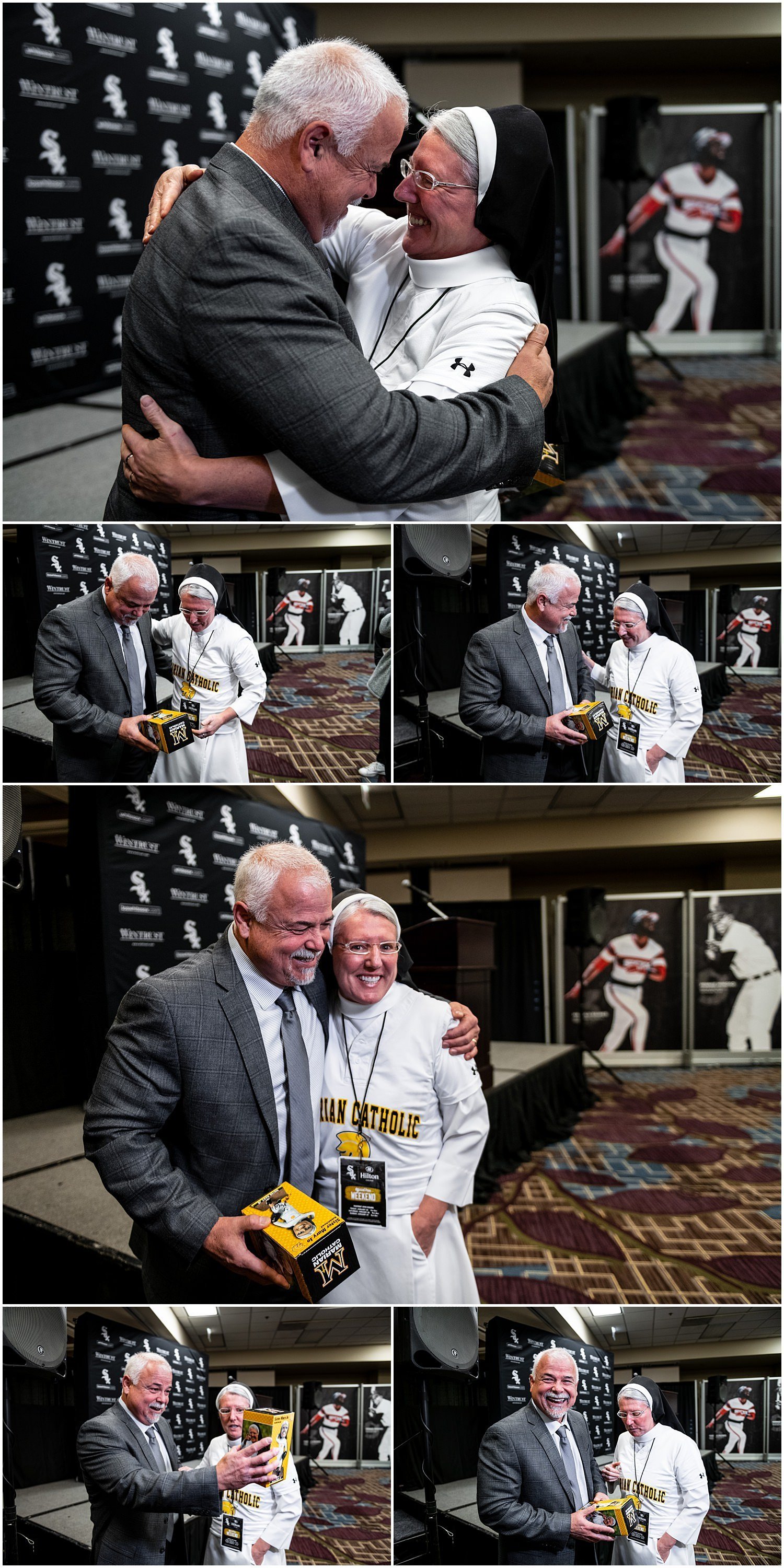  chicago, white sox, soxfest, 2019, sister mary jo sobiek, sister mojo, gosrmojo, marian catholic high school, marian catholic, hilton hotel, dan palka, daniel palka, ozzie guillen, nicky delmonico