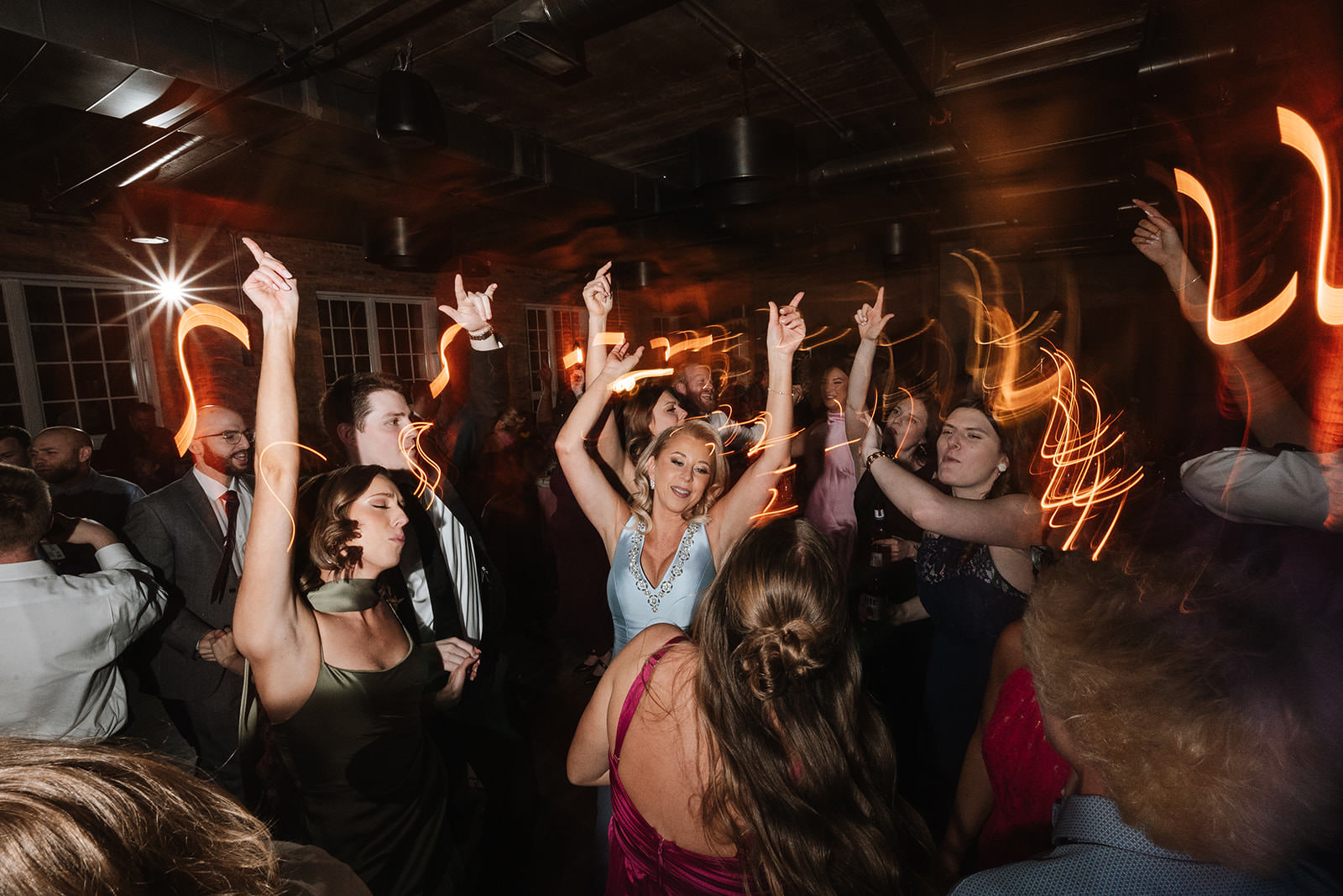 Loft Lucia - Chicago Wedding Photography Candid wedding photography at Loft Lucia, a bright West Loop Chicago wedding venue
