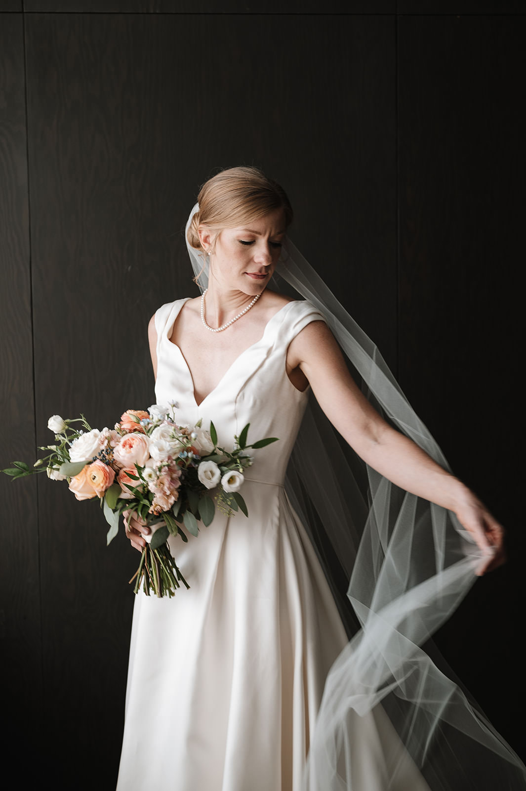 The Emily Hotel - Chicago Wedding Photography Bride getting ready at The Emily Hotel, a West Loop Chicago wedding venue with editorial style